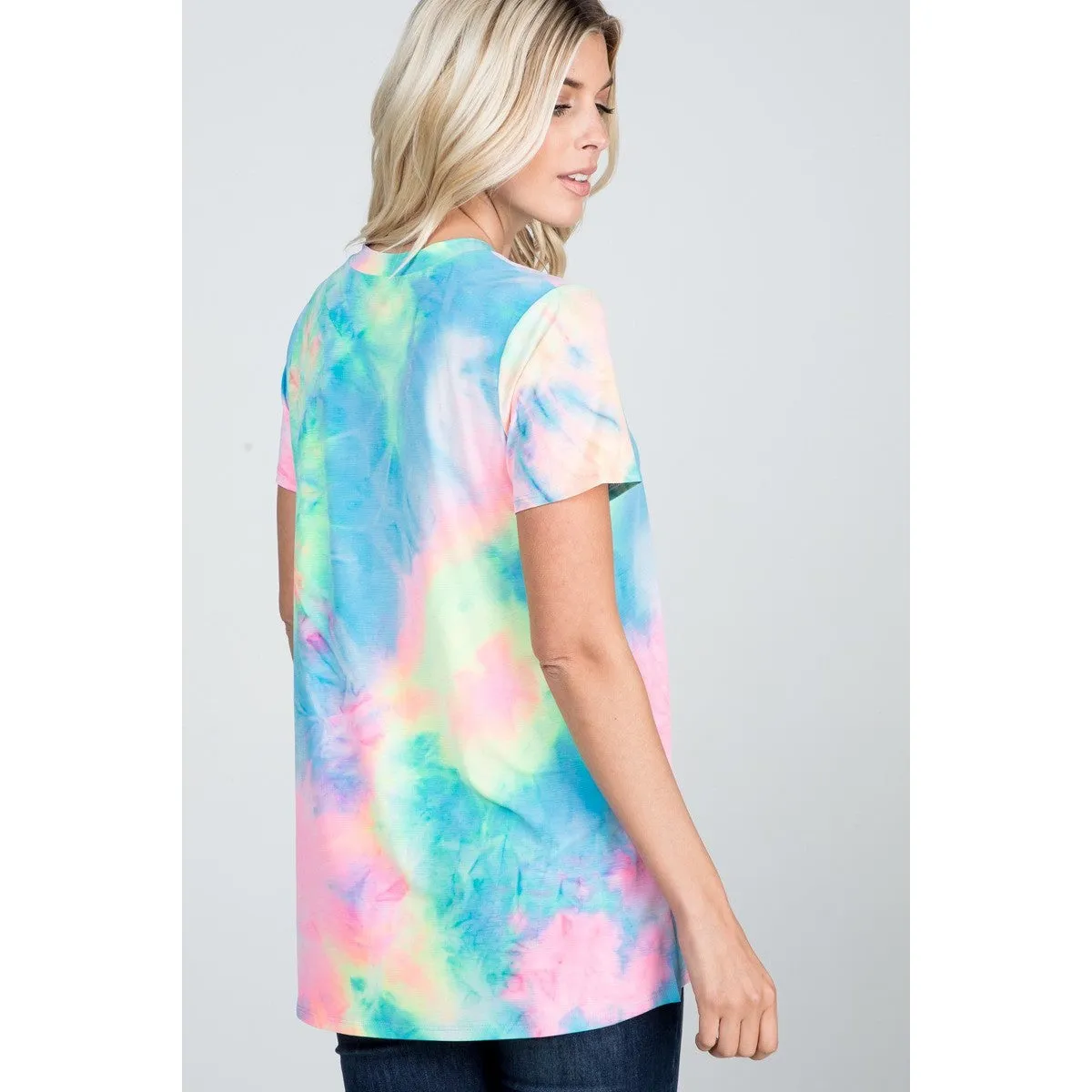 Neon Brights Tie-Dye Top