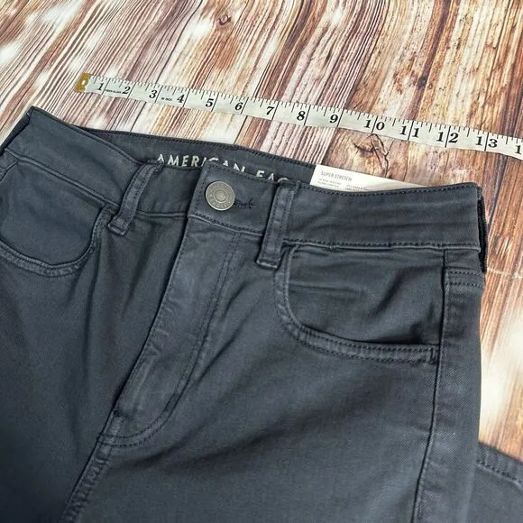 NEW American Eagle HI RISE JEGGING Womens Size 4 Blue Jeans Denim Pants 26x28.5