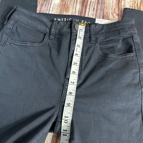 NEW American Eagle HI RISE JEGGING Womens Size 4 Blue Jeans Denim Pants 26x28.5