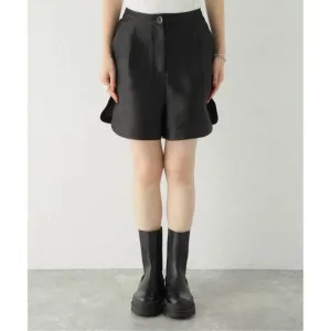 NEW GHOSPELL scent satin shorts in black