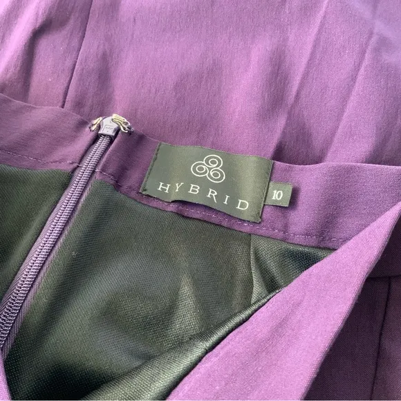 NEW UK brand Hybrid Fashion violet pencil skirt with a cut at the back