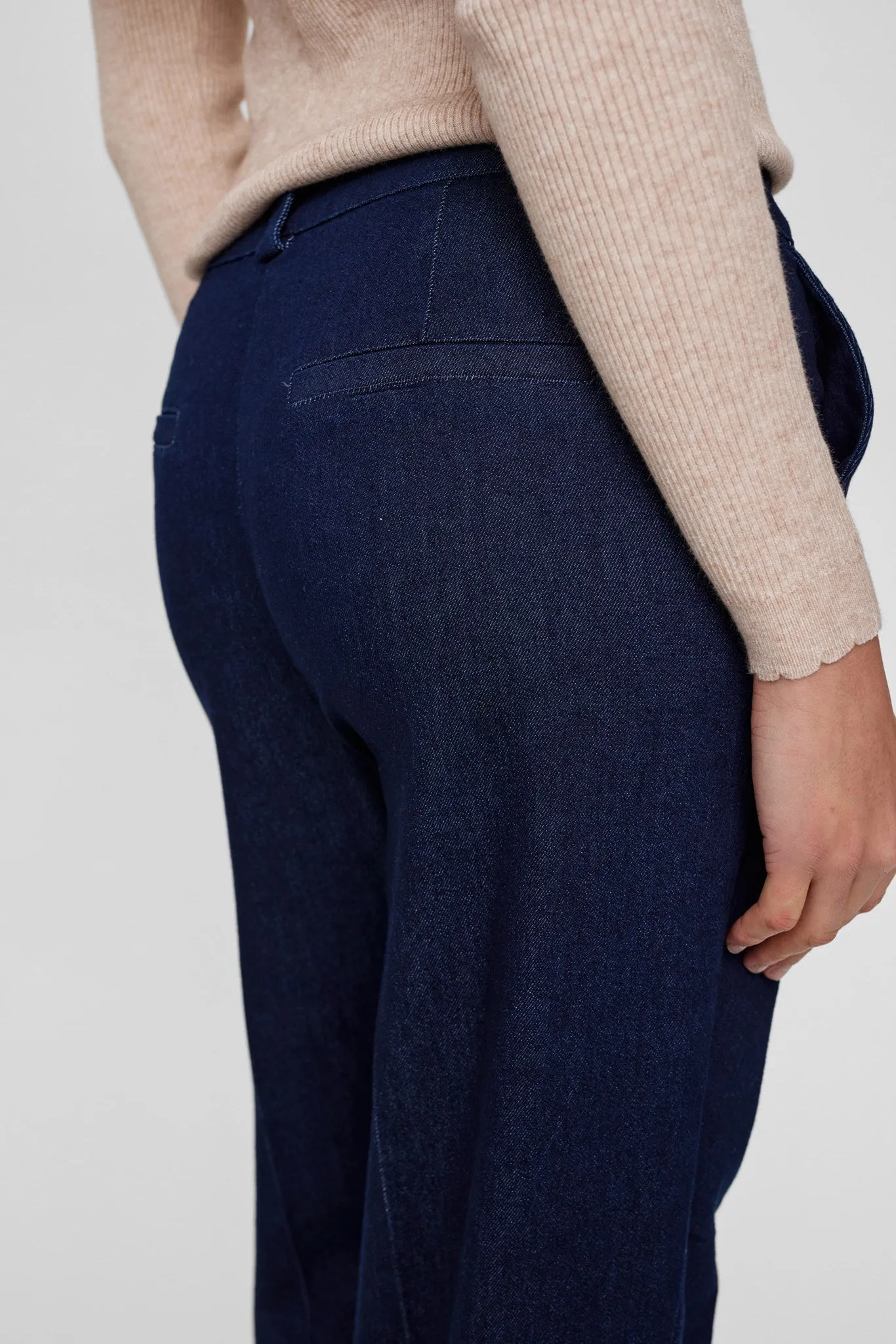 NUALETTA PANTS  - Dark Blue Denim