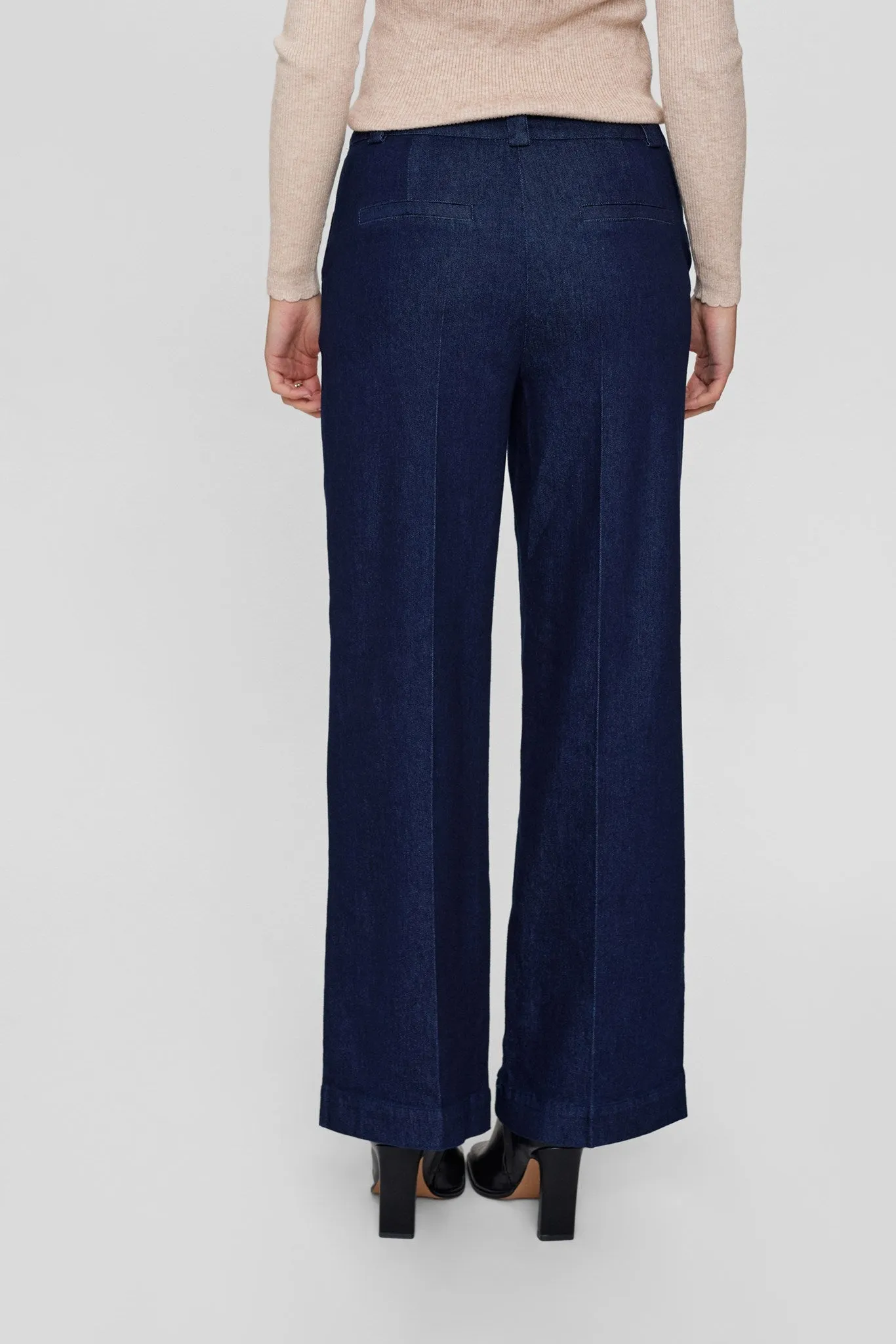 NUALETTA PANTS  - Dark Blue Denim