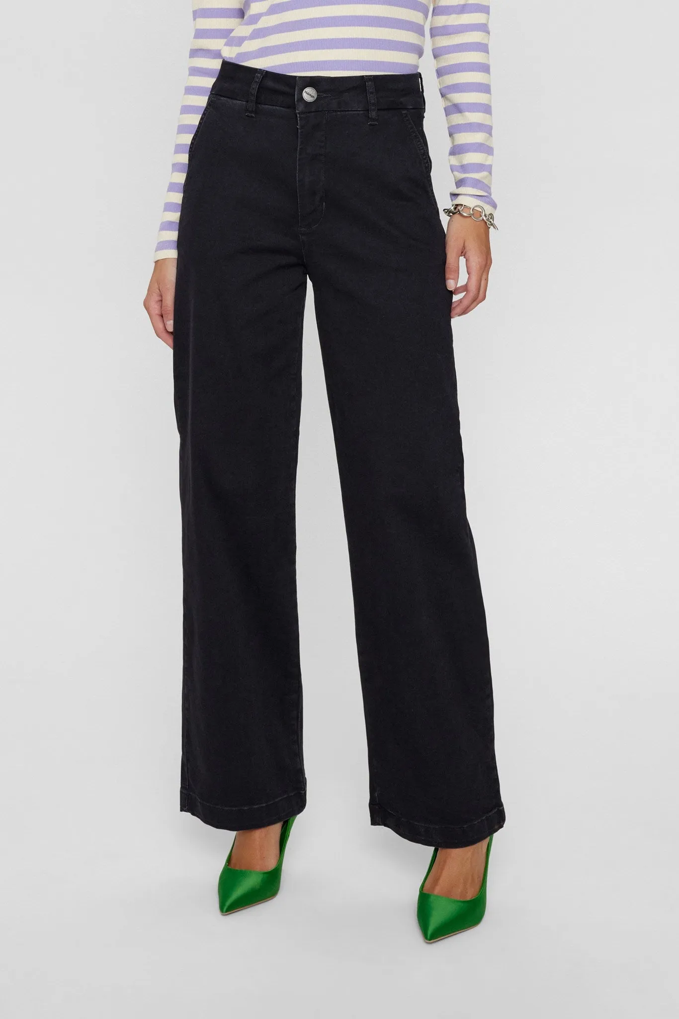 NUAMBER PANTS - Dark Grey Denim