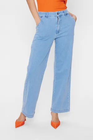 NUAMBER PANTS - Light Blue Denim