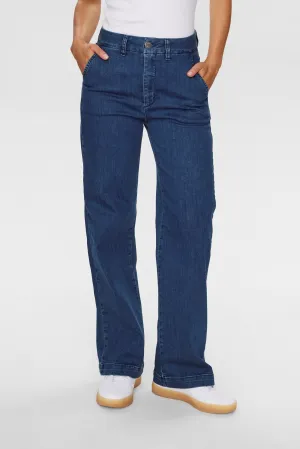 NUAMBER PANTS MID BLUE - Medium Blue Denim
