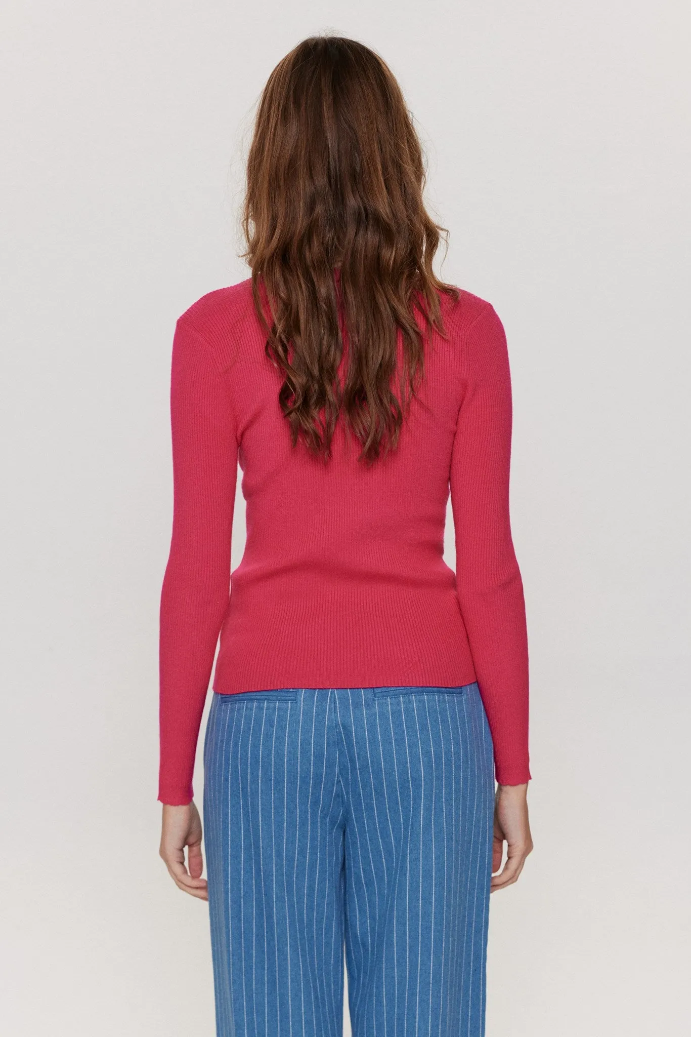 NUROA O-NECK PULLOVER  - Raspberry Sorbet