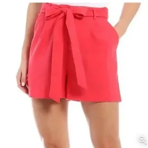 NWT ANTONIO MELANI AMEE SHORTS LINEN BELTED HIGH RISE COORDINATING PMGRNT