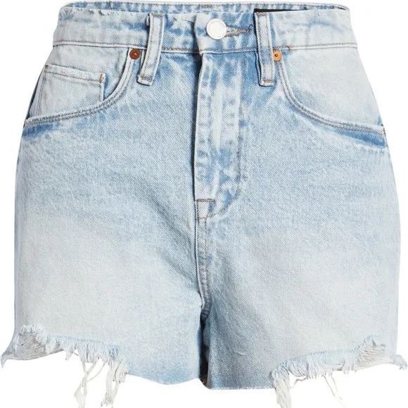 NWT BLANKNYC | The Reeve Frayed High Waist Denim Shorts | 28