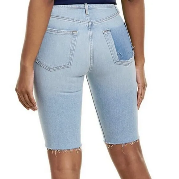 NWT FRAME Denim Le Vintage Bermuda Denim Shorts $195