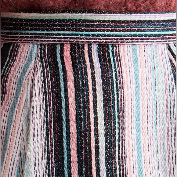 NWT IRO | High-Waisted Striped Toile Shorts