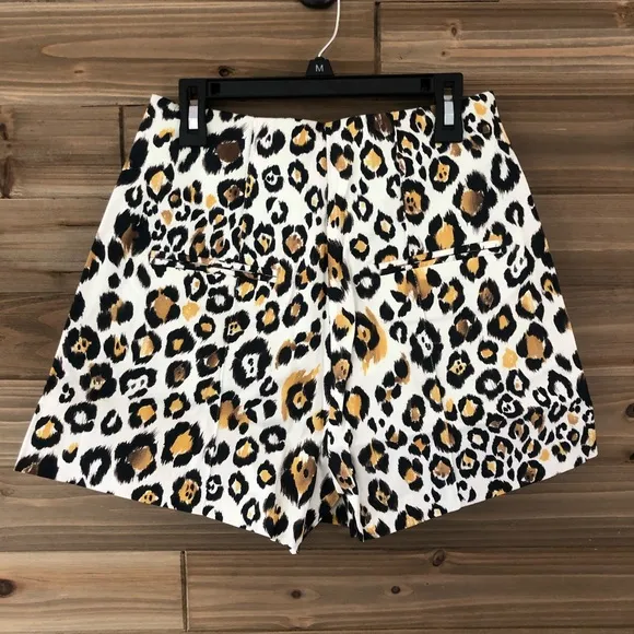 NWT Line &amp; Dot High Waisted Leopard Shorts Size S
