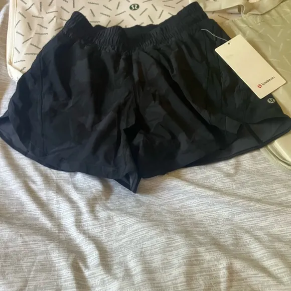 NWT Lululemon Track That High Rise Shorts 5&quot;, Sz 6, Heritage 365 Camo Deep Coal