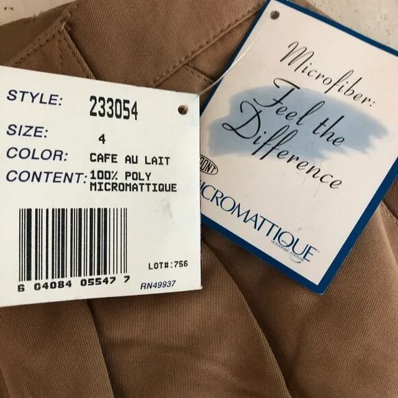 NWT VINTAGE Tail Pleated High Waisted Shorts #New Old Stuff