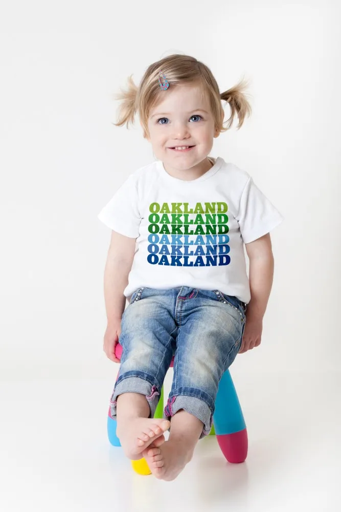 Oakland Rainbow Kids Tee (two colors)