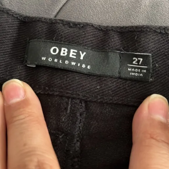 Obey Soho Women’s High Waisted Denim Shorts