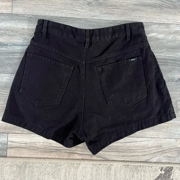 Obey Soho Women’s High Waisted Denim Shorts