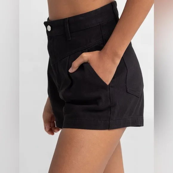 Obey Soho Women’s High Waisted Denim Shorts