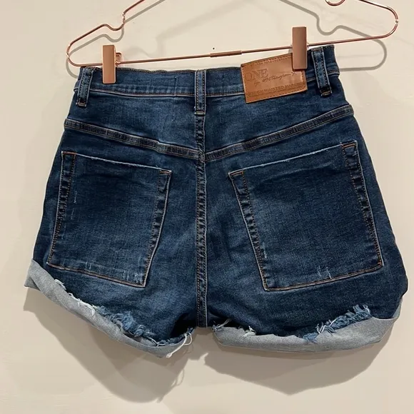 One Teaspoon High waisted Harleys stretch slim fit Denim Shorts. Size 25
