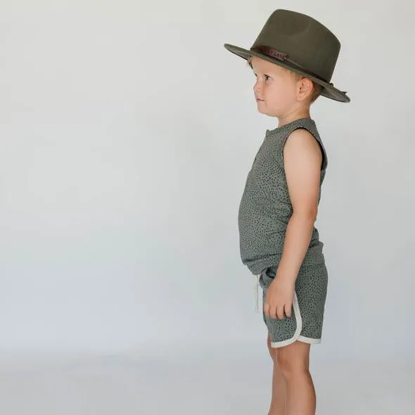 Organic Dapple Henley Tank Top