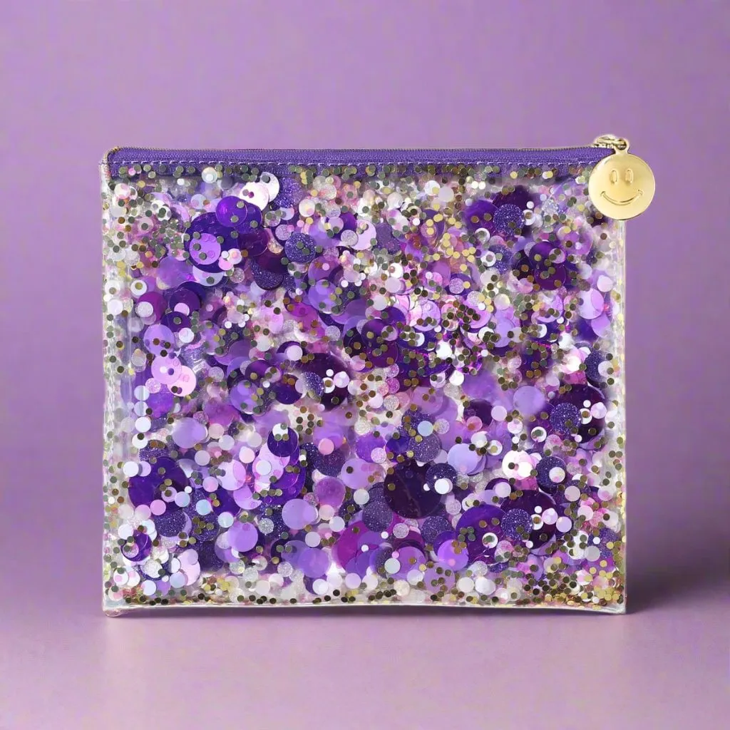 Packed Party Spirit Squad Purple Crush Confetti Everything Pouch