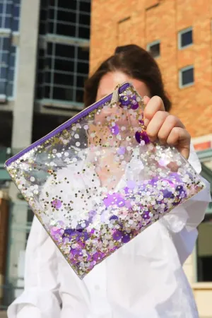 Packed Party Spirit Squad Purple Crush Confetti Everything Pouch
