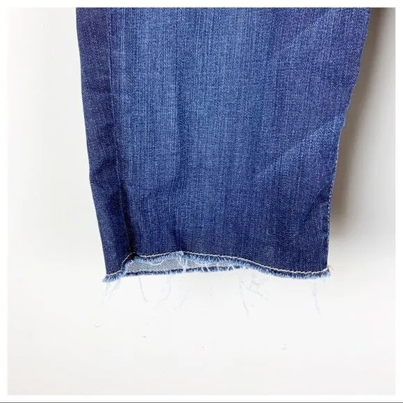 Paige Cutoff Stretch Denim Bermuda Jean Shorts Sz 26