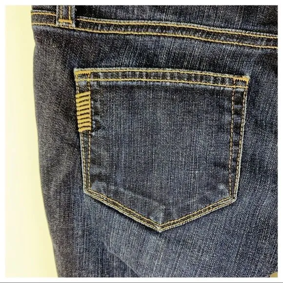 Paige Cutoff Stretch Denim Bermuda Jean Shorts Sz 26