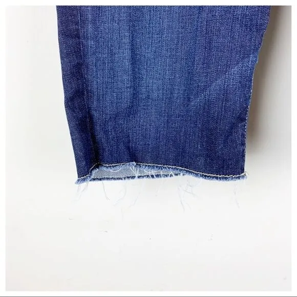 Paige Cutoff Stretch Denim Bermuda Jean Shorts Sz 26
