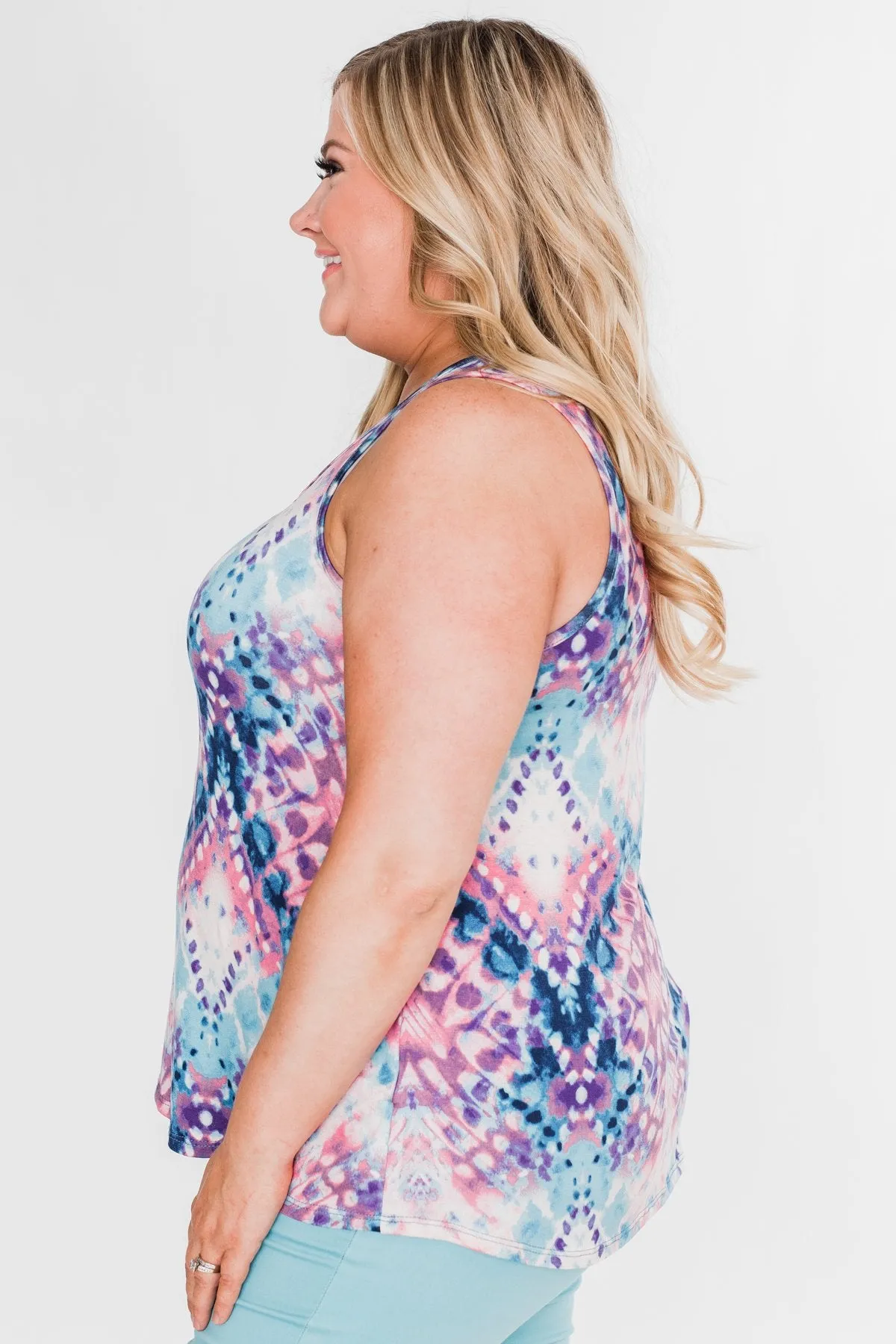 Painting The Sky Watercolor Tank Top- Multi Color