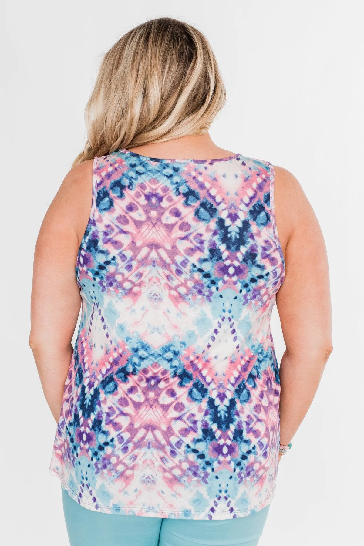 Painting The Sky Watercolor Tank Top- Multi Color