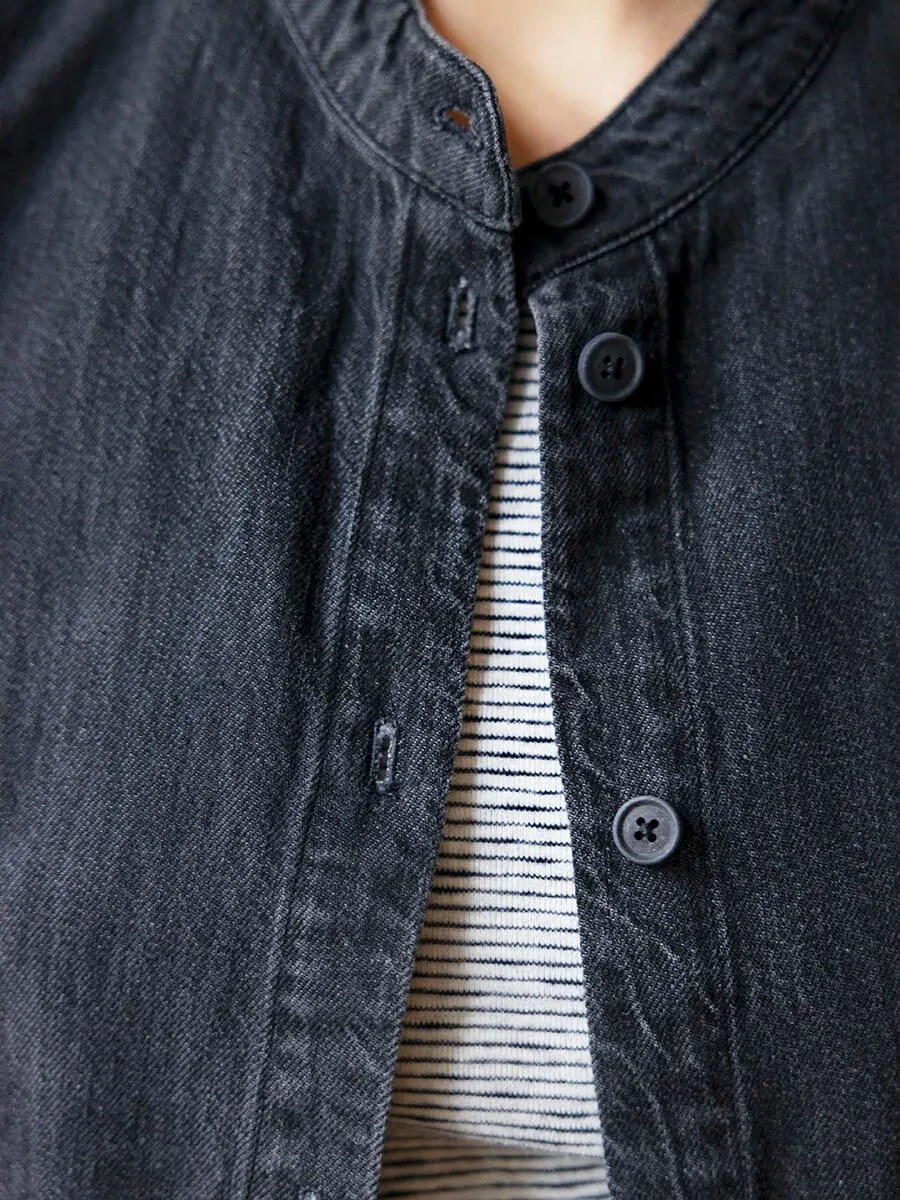 Passion Denim Waistcoat - Black