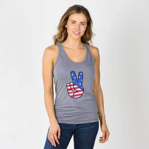 Peace, Love, & USA Tank Top
