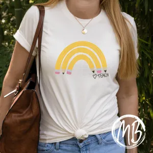 Pencil Rainbow Adult Tee
