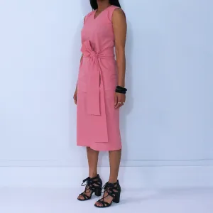 Pink Pencil Cotton Skirt | ALPHONSINA