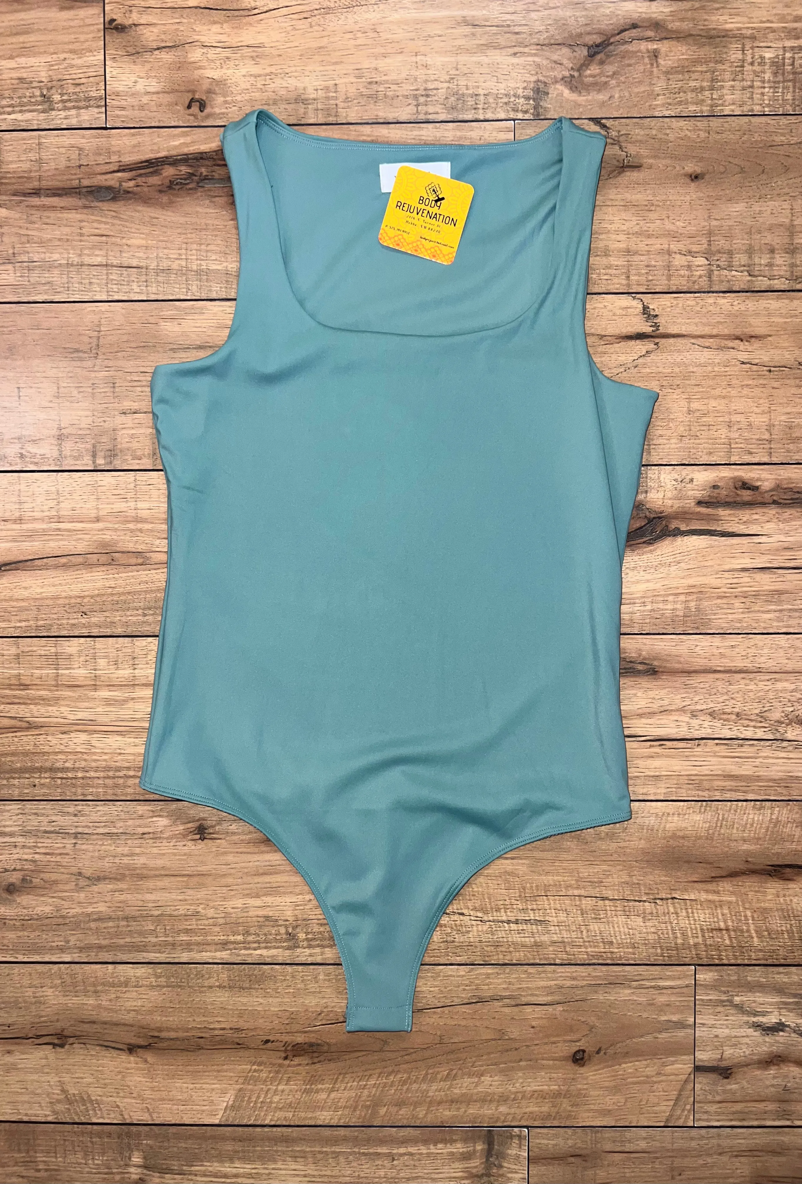 Pistachio Green Tank Bodysuit
