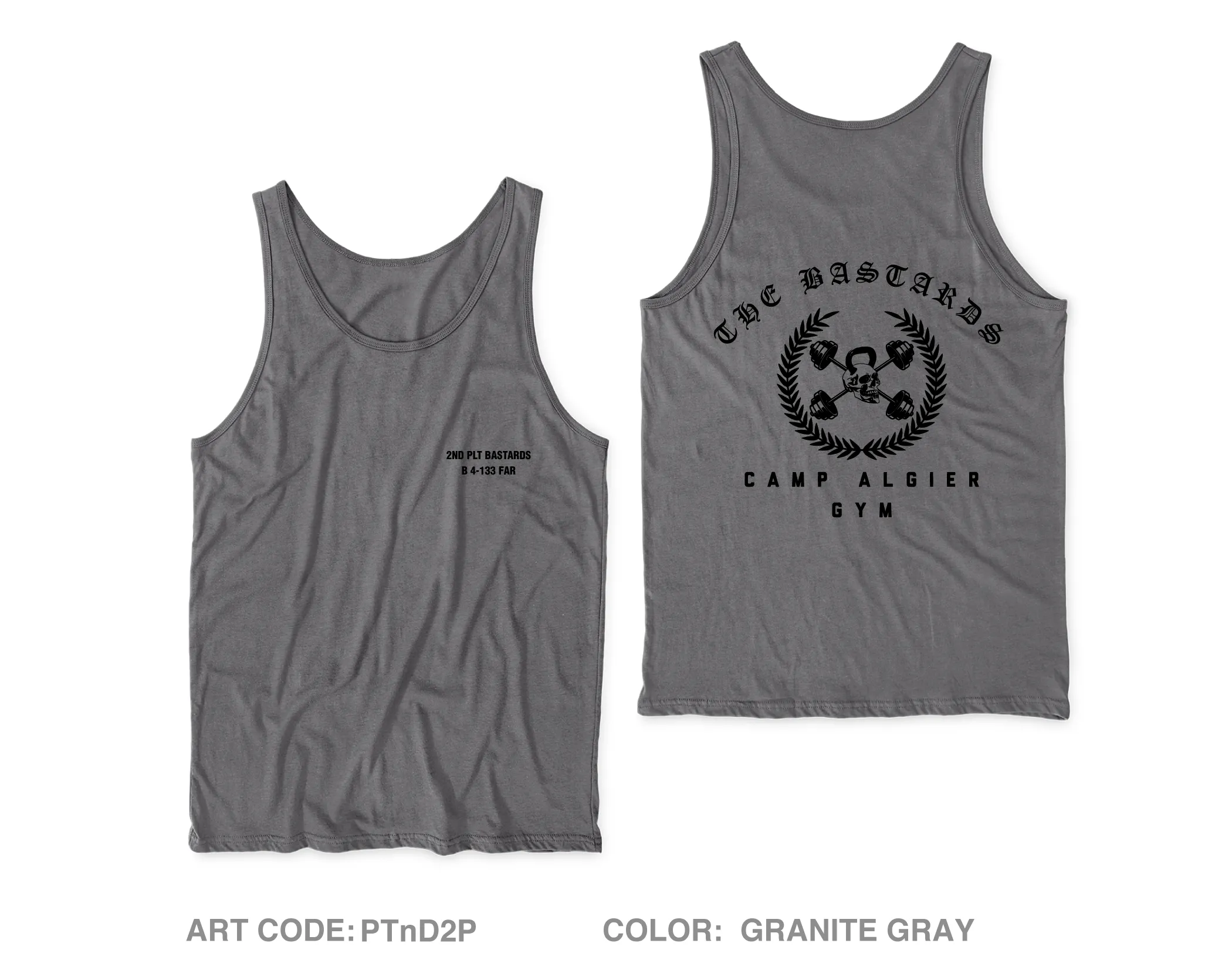 Pltn, B Btry, 4 BN, 133rd FAR Core Men's Performance Tank Top - PTnD2P