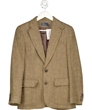 Polo Ralph Lauren Brown The Rl67 Herringbone Jacket UK S