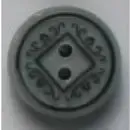 Polyamid Button 20mm-Grey DB247  -- Dill Buttons