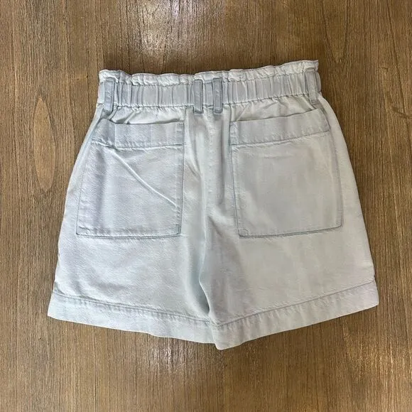 Proenza Schouler Chambray High Waist Shorts