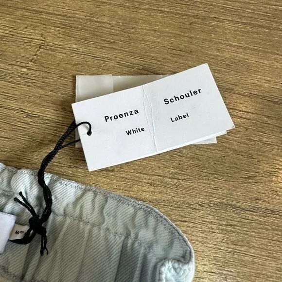 Proenza Schouler Chambray High Waist Shorts