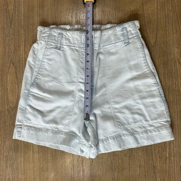 Proenza Schouler Chambray High Waist Shorts