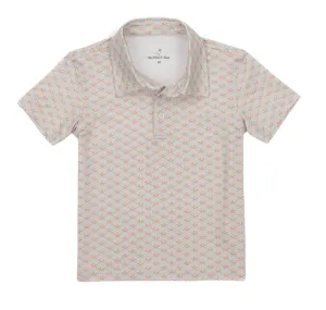 Properly Tied Boys Inlet Polo - Baseball Shield