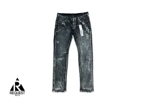 Purple Brand "Black X-Ray With Silver Foil Jean"