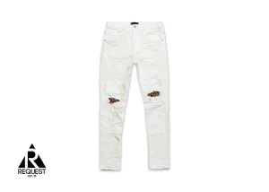 Purple Brand "White Animal Repair Jean"
