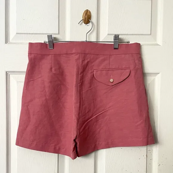 Rachel comey salmon pink high waisted shorts