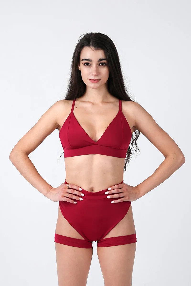 REV ACTIV Bomb Garter Shorts - Cherry