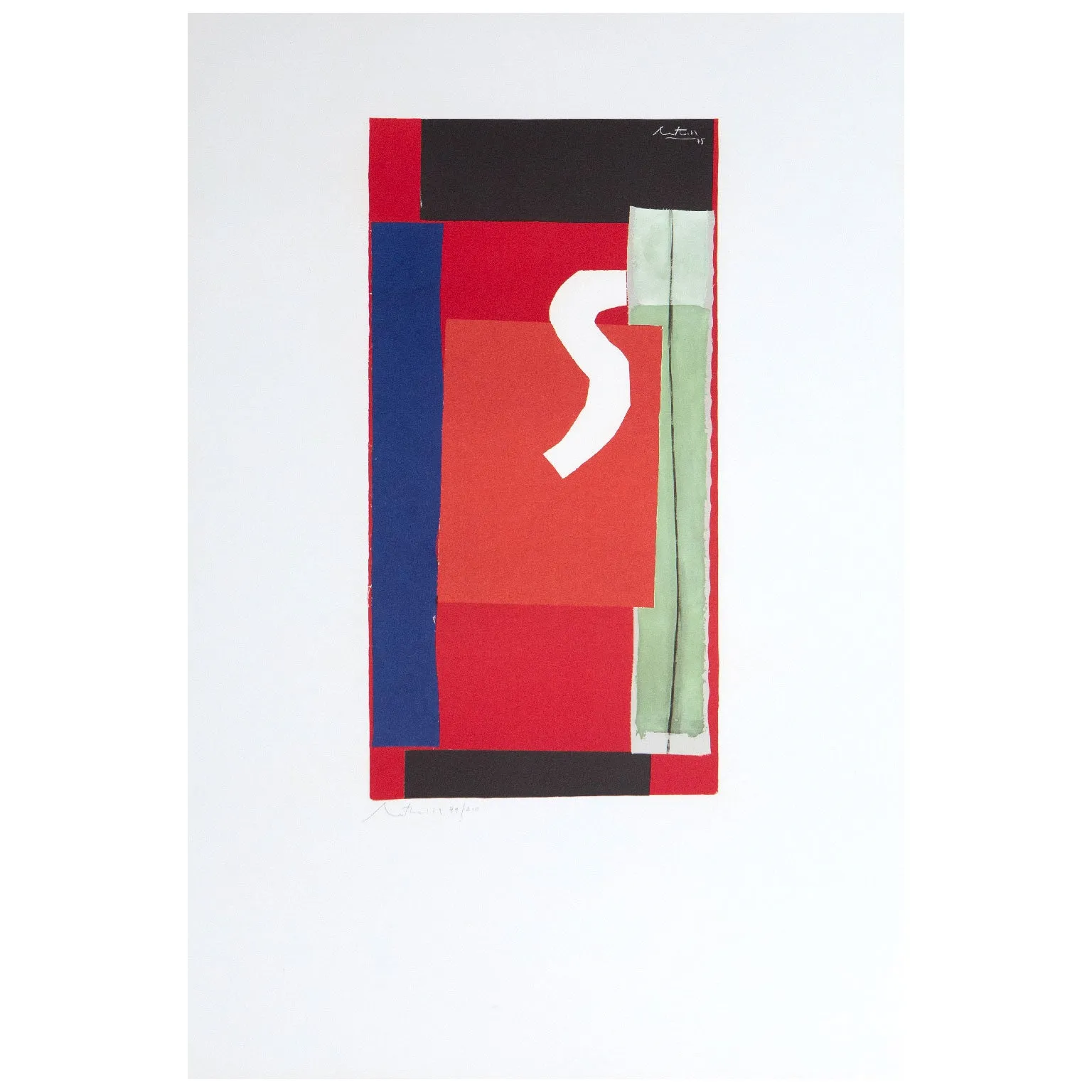 ROBERT MOTHERWELL "IN CELEBRATION" LITHOGRAPH, 1975