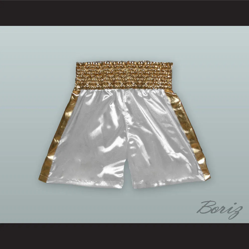 Roberto 'Hands of Stone' Duran White/Gold Boxing Shorts