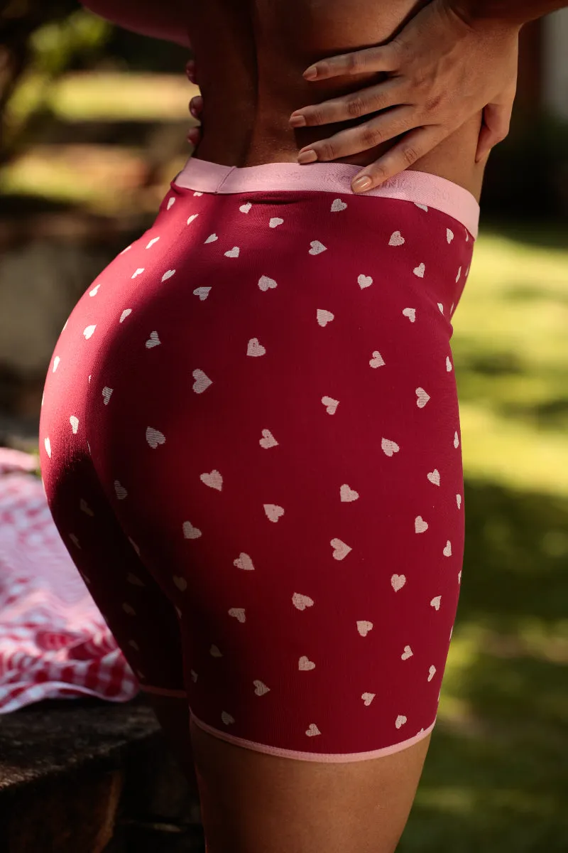 Rolling Alpha Biker Shorts - Sweetheart